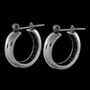 Large Silver Hoop Earrings - Mainland Silver