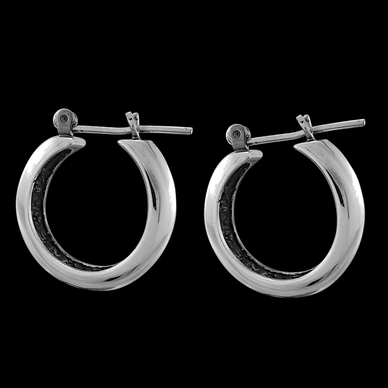 Large Silver Hoop Earrings - Mainland Silver