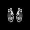 H218 Lightning Bolt Hoop Earrings