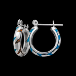 H218 Lightning Bolt Hoop Earrings