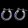 Geometric Spiral Hoop Earrings - Mainland Silver