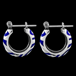 Swirling Tribal Hoop Earrings - Mainland Silver
