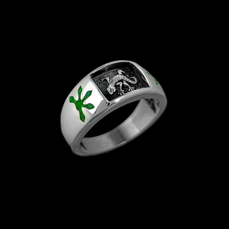 Gecko Spirit Ring - Mainland Silver