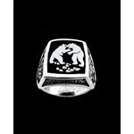Fighting Bears Ring, Fully Customizable Ring - Mainland Silver