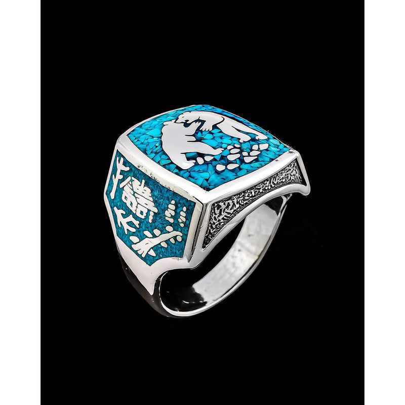 Fighting Bears Ring, Fully Customizable Ring - Mainland Silver
