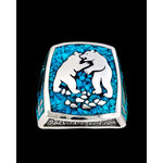 Fighting Bears Ring, Fully Customizable Ring - Mainland Silver