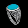Silver Accent Custom Inlay Ring - Mainland Silver