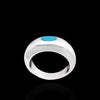 Large Oval Inset Ring - Mainland Silver