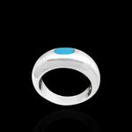 Large Oval Inset Ring - Mainland Silver