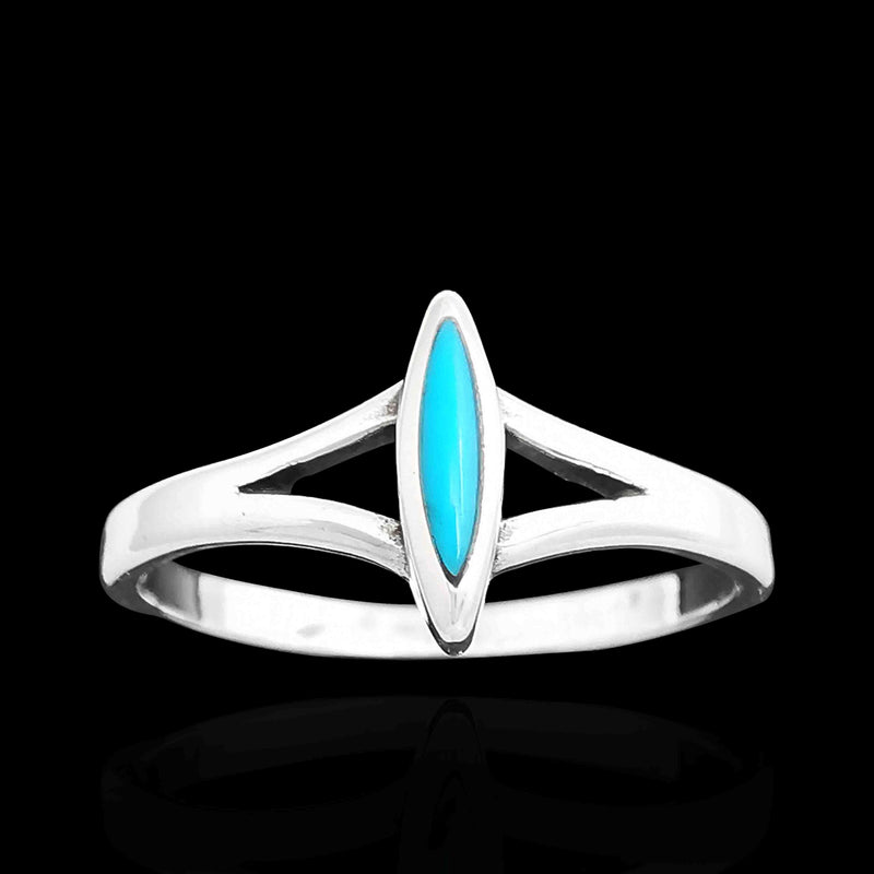 Small Elongated Diamond Ring - Mainland Silver