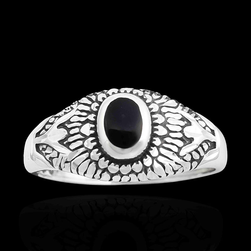 Floral Eye Ring - Mainland Silver