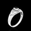 Floral Eye Ring - Mainland Silver