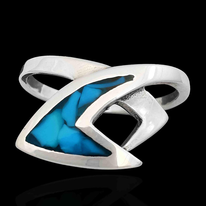 Abstract Wave Ring - Mainland Silver