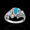 Nouveau Inlay Ring - Mainland Silver