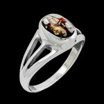 Oval Inlay Showcase Ring