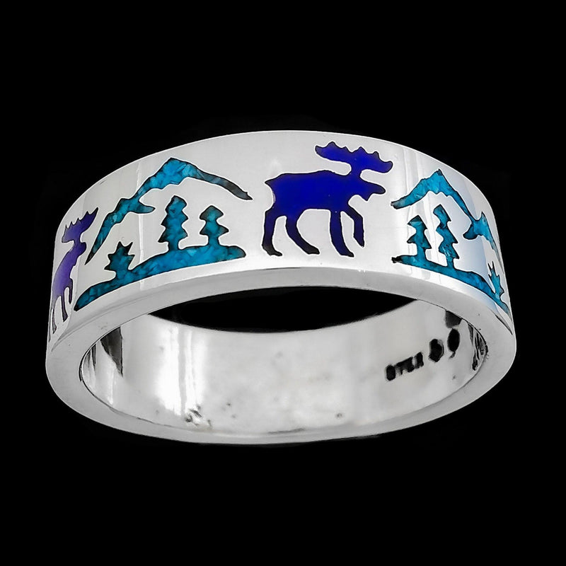 Moose Crossing Ring - Mainland Silver