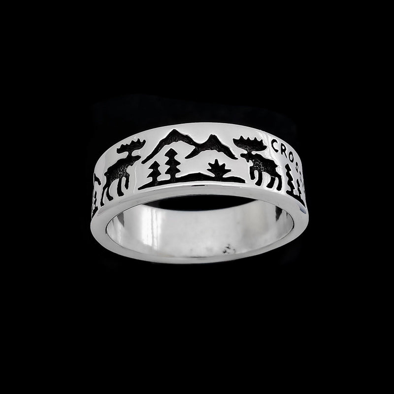 Moose Crossing Ring - Mainland Silver