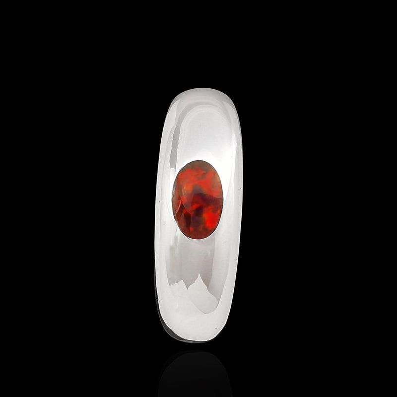 Large Oval Inset Ring - Mainland Silver