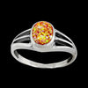 Oval Inlay Showcase Ring