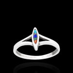 Small Elongated Diamond Ring - Mainland Silver
