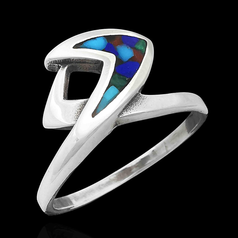 Abstract Wave Ring - Mainland Silver