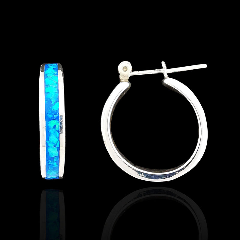 Half Hoop Band Stud Earrings - Mainland Silver