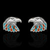 Proud Eagle Stud Earrings - Mainland Silver