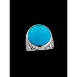 Round Face Inlay Ring - Mainland Silver