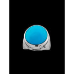 Round Face Inlay Ring - Mainland Silver