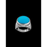 Round Face Inlay Ring - Mainland Silver