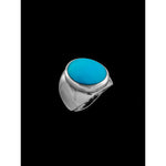Round Face Inlay Ring - Mainland Silver