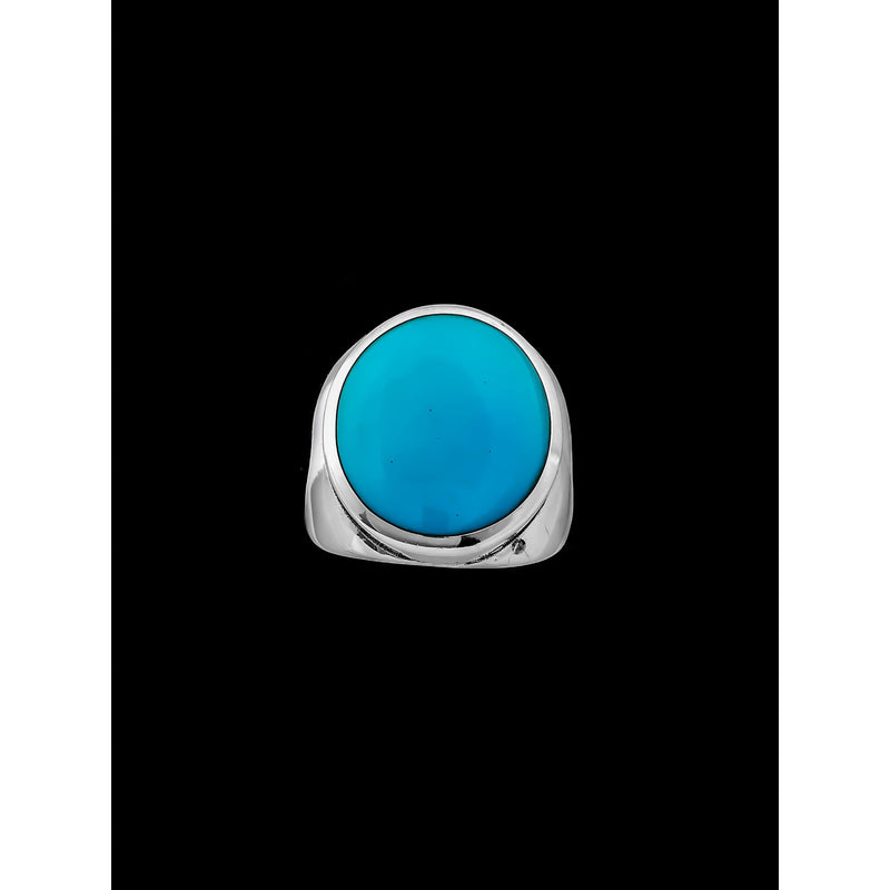 Round Face Inlay Ring - Mainland Silver