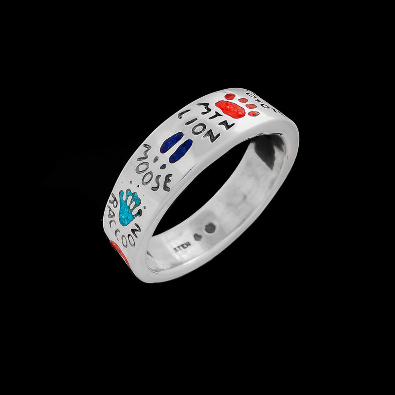 Animal Tracker Ring - Mainland Silver