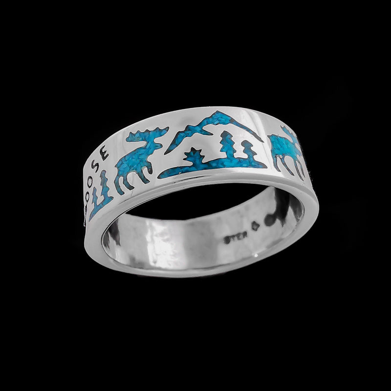 Moose Crossing Ring - Mainland Silver