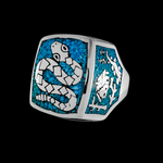 Diamondback Rattlesnake Ring, Fully Customizable Ring - Mainland Silver