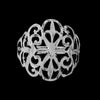 Giant Damask Ring - Mainland Silver