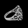 Giant Damask Ring - Mainland Silver