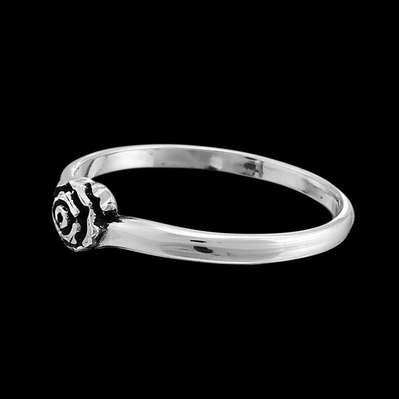 Tiny Rose Ring - Mainland Silver