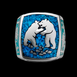Fighting Bears Ring, Fully Customizable Ring