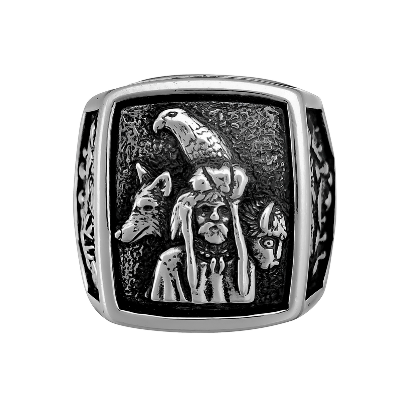 Native Spirit Guide Ring, Fully Customizable Ring