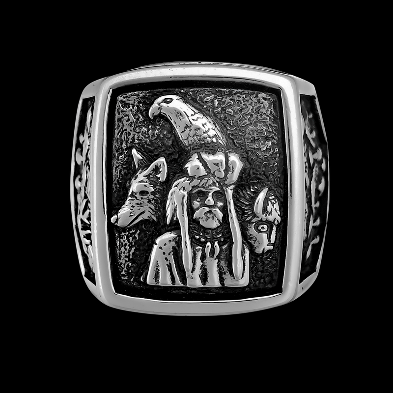 Native Spirit Guide Ring, Fully Customizable Ring