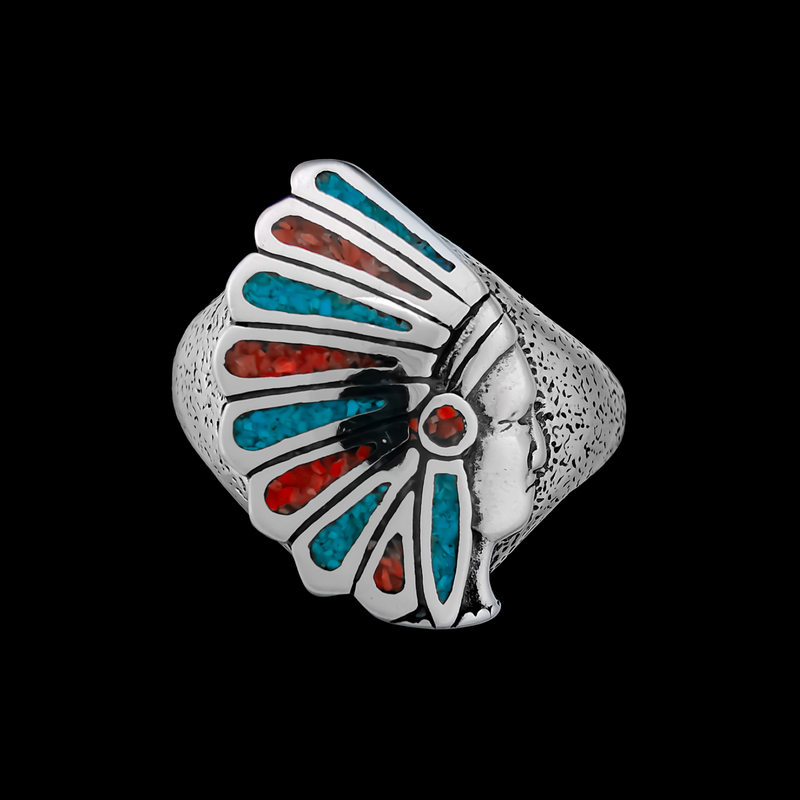 Native American Warbonnet Ring