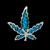 Medium Cannabis Leaf Pendant