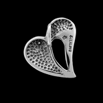 Asymmetrical Heart Pendant