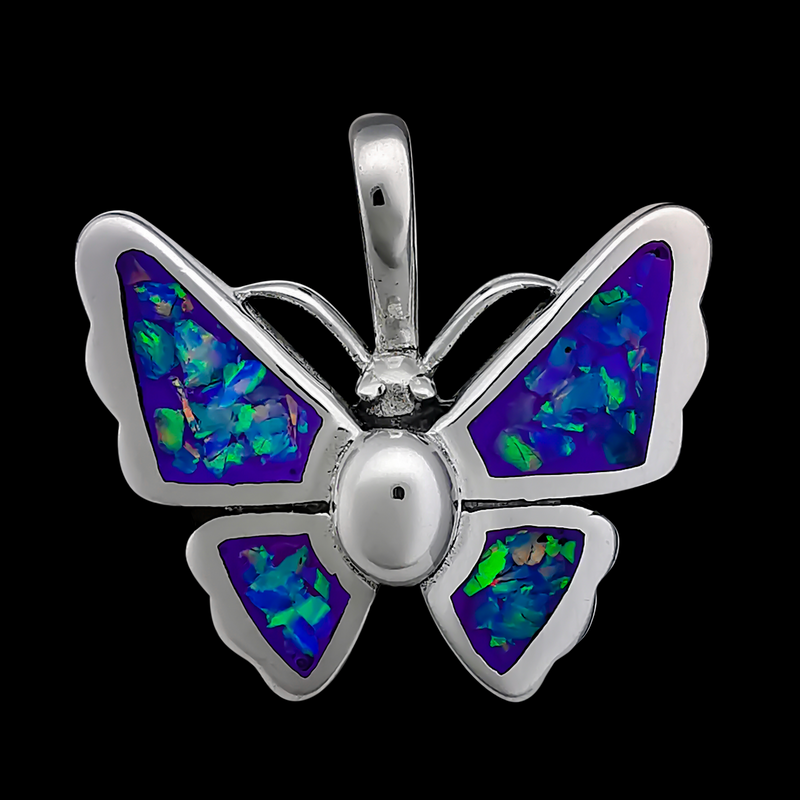 Detailed Butterfly Pendant
