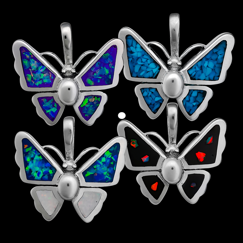 Detailed Butterfly Pendant
