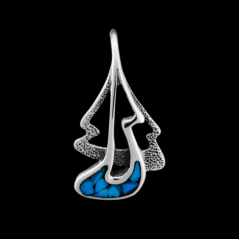 Abstract Bird & Tree Pendant