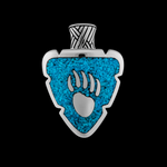 Bear Paw Arrowhead Pendant