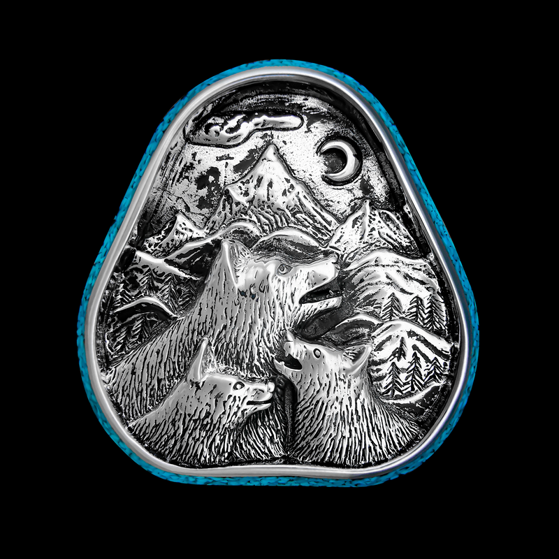 Wolf Scene Pendant