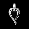 Heart Pendant with Beaded Accents